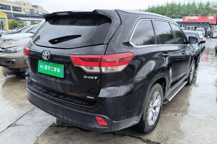Used Toyota Highlander 2018 2.0T Four-Wheel Drive Elite Edition 7 Seats China VI Standard Rear Right 45 Deg