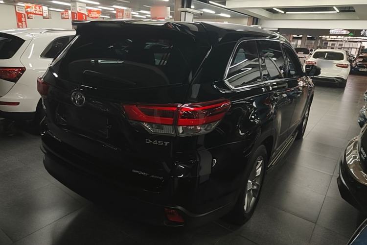 Used Toyota Highlander 2018 2.0T Four-Wheel Drive Luxury Edition 7 Seats China V Emission Standard Rear Right 45 Deg