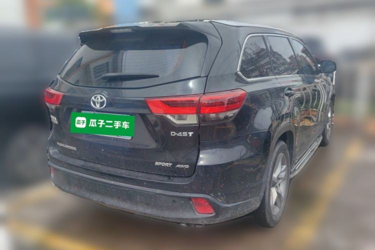 Used Toyota Highlander 2018 2.0T Four-Wheel Drive Luxury Edition 7 Seats China V Emission Standard Rear Right 45 Deg