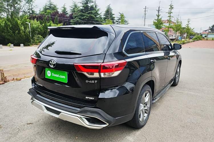 Used Toyota Highlander 2018 2.0T Two-Wheel Drive Luxury Edition 7 Seats China VI Standard Rear Right 45 Deg