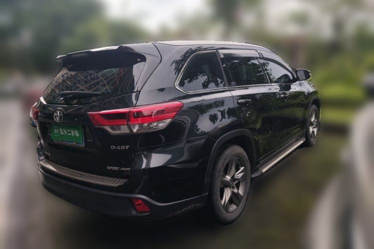Used Toyota Highlander 2018 2.0T Four-Wheel Drive Prestige Version 7 Seats China V Emission Standard Rear Right 45 Deg