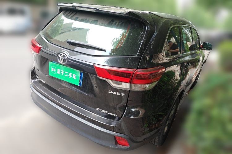 Used Toyota Highlander 2018 2.0T Four-Wheel Drive Luxury Edition 7 Seats China V Emission Standard Rear Right 45 Deg