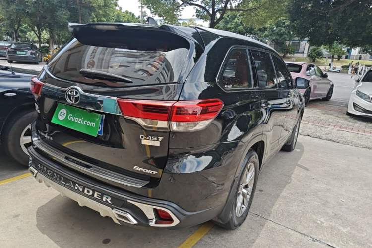 Used Toyota Highlander 2018 2.0T Two-Wheel Drive Elite Edition 5 Seats Emission Standard China V Rear Right 45 Deg