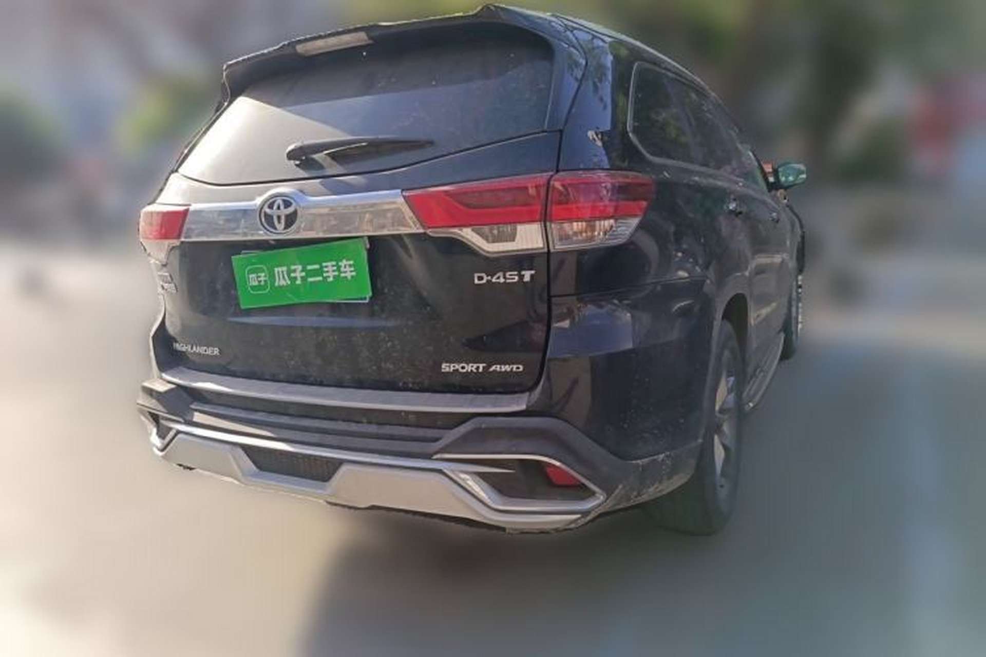 Used Toyota Highlander 2018 2.0T Four-Wheel Drive Luxury Edition 7 Seats China V Emission Standard Rear Right 45 Deg