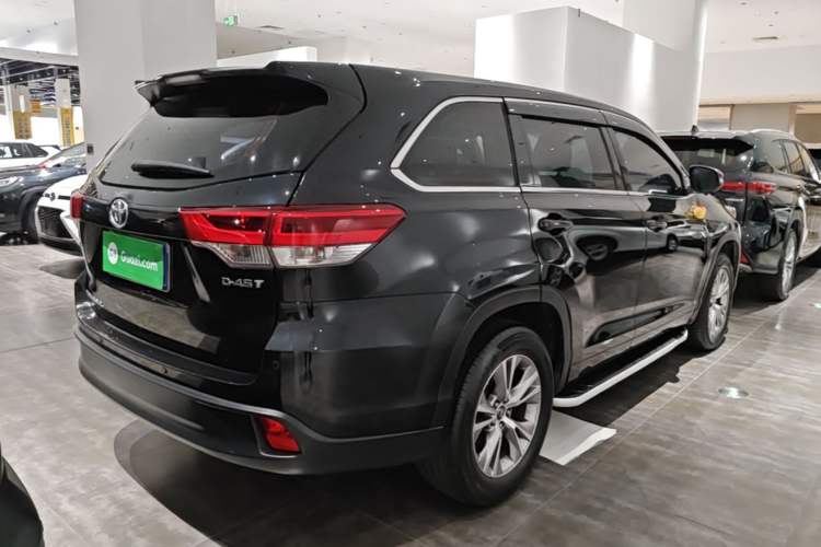 Used Toyota Highlander 2018 2.0T Two-Wheel Drive Elite Version 5 Seats China VI Standard Rear Right 45 Deg