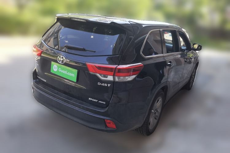 Used Toyota Highlander 2018 2.0T Four-Wheel Drive Luxury Edition 7 Seats China V Emission Standard Rear Right 45 Deg