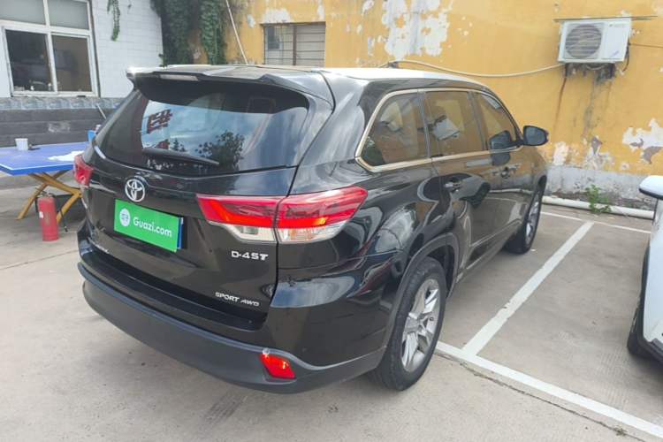 Used Toyota Highlander 2018 2.0T Four-Wheel Drive Luxury Version 7 Seats China VI Standard Rear Right 45 Deg
