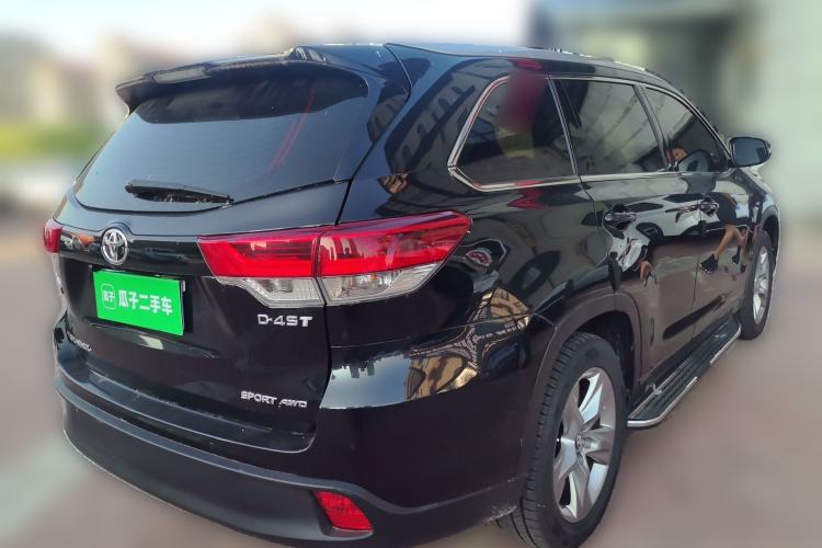 Used Toyota Highlander 2018 2.0T Four-Wheel Drive Luxury Edition 7 Seats China V Emission Standard Rear Right 45 Deg