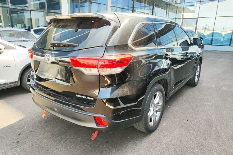 Used Toyota Highlander 2018 2.0T Four-Wheel Drive Ultimate Edition 7-Seater Emission Standard China V Rear Right 45 Deg