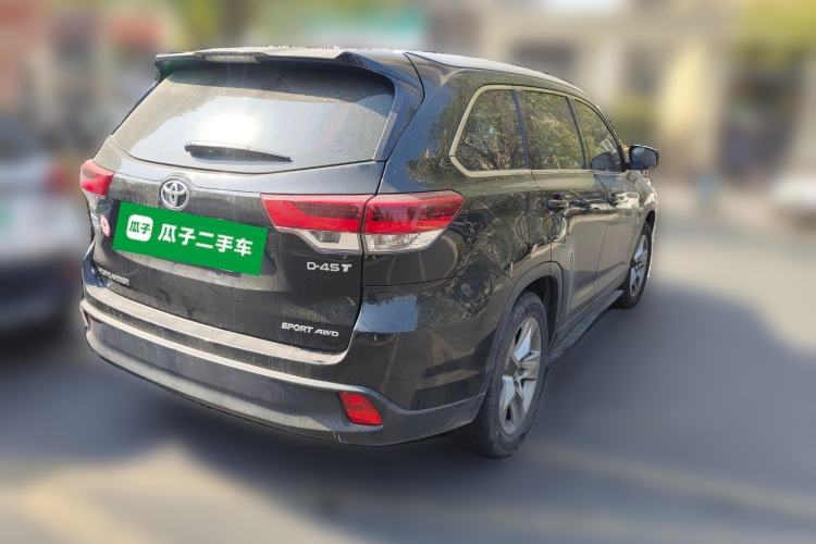 Used Toyota Highlander 2018 2.0T Four-Wheel Drive Luxury Edition 7 Seats China V Emission Standard Rear Right 45 Deg