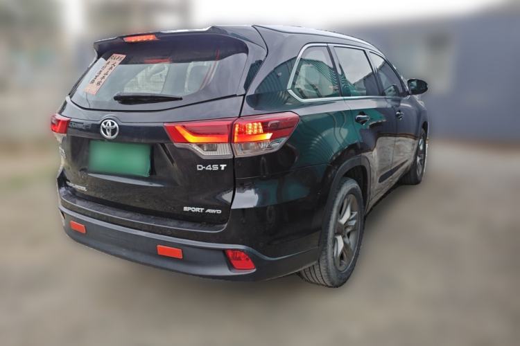 Used Toyota Highlander 2018 2.0T Four-Wheel Drive Luxury Edition 7 Seats China V Emission Standard Rear Right 45 Deg