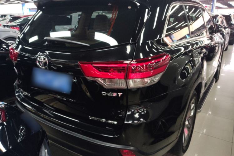 Used Toyota Highlander 2018 2.0T Four-Wheel Drive Ultimate Edition 7-Seater Emission Standard China V Rear Right 45 Deg