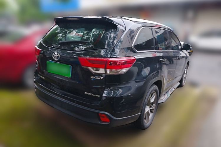 Used Toyota Highlander 2018 2.0T Four-Wheel Drive Luxury Edition 7 Seats China V Emission Standard Rear Right 45 Deg
