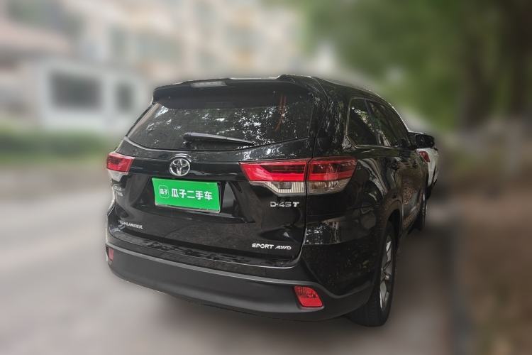 Used Toyota Highlander 2018 2.0T Four-Wheel Drive Prestige Version 7 Seats China VI Standard Rear Right 45 Deg