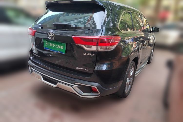 Used Toyota Highlander 2018 2.0T Four-Wheel Drive Luxury Edition 7 Seats China V Emission Standard Rear Right 45 Deg