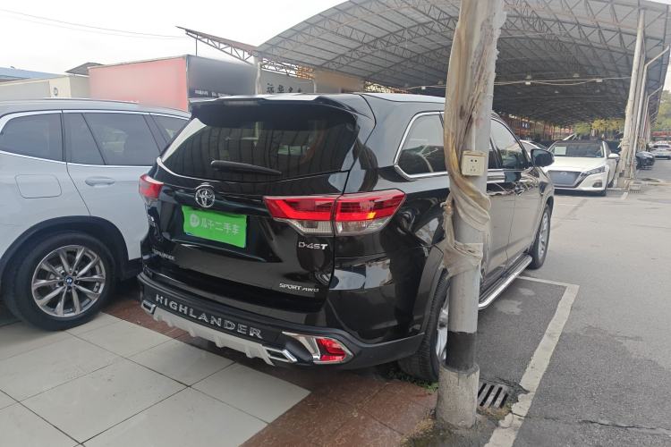 Used Toyota Highlander 2018 2.0T Four-Wheel Drive Luxury Edition 7 Seats China V Emission Standard Rear Right 45 Deg
