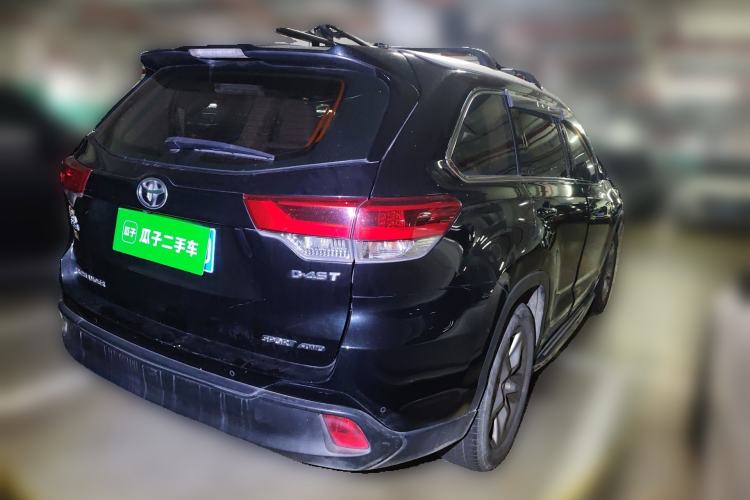 Used Toyota Highlander 2018 2.0T Four-Wheel Drive Luxury Edition 7 Seats China V Emission Standard Rear Right 45 Deg