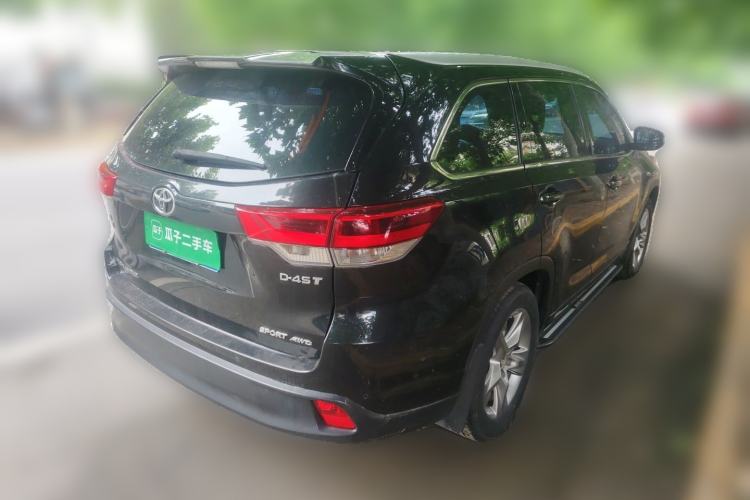 Used Toyota Highlander 2018 2.0T Four-Wheel Drive Luxury Edition 7 Seats China V Emission Standard Rear Right 45 Deg