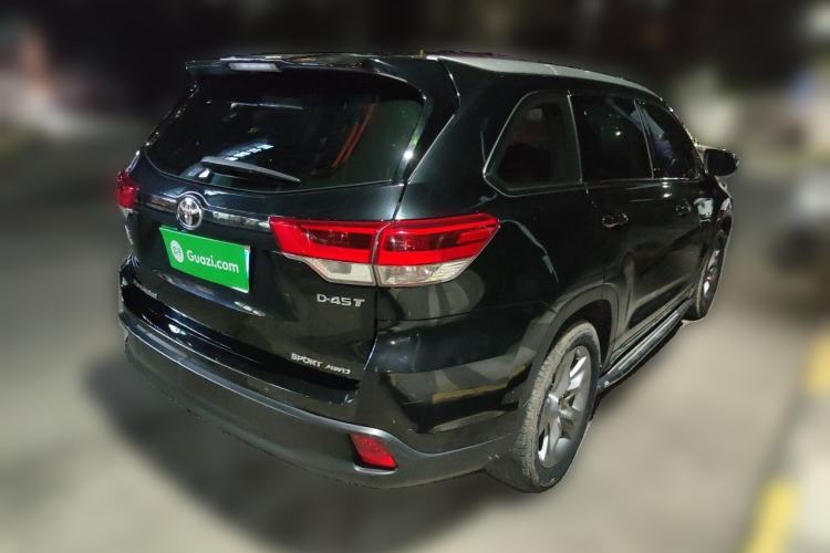 Used Toyota Highlander 2018 2.0T Four-Wheel Drive Luxury Edition 7 Seats China V Emission Standard Rear Right 45 Deg