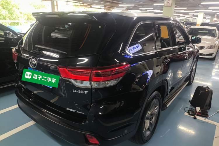 Used Toyota Highlander 2018 2.0T Four-Wheel Drive Prestige Version 7 Seats China VI Standard Rear Right 45 Deg