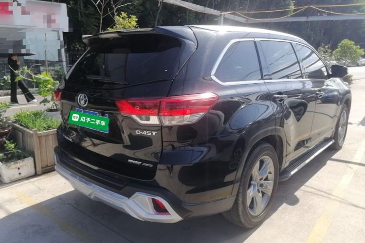 Used Toyota Highlander 2018 2.0T Four-Wheel Drive Luxury Edition 7 Seats China V Emission Standard Rear Right 45 Deg