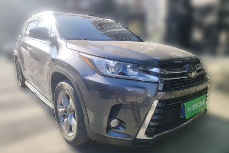Used Toyota Highlander 2018 2.0T Four-Wheel Drive Prestige Version 7 Seats China V Emission Standard Front Right 45 Deg