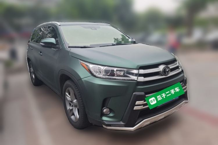 Used Toyota Highlander 2018 2.0T Four-Wheel Drive Luxury Edition 7 Seats China V Emission Standard Front Right 45 Deg