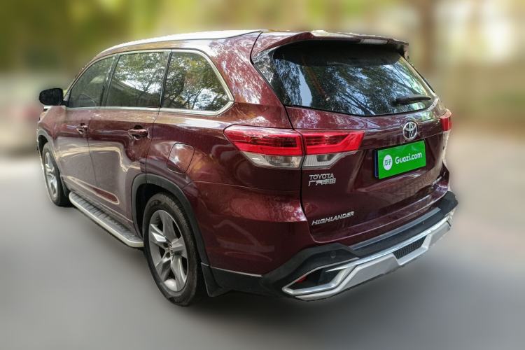 Used Toyota Highlander 2018 2.0T Four-Wheel Drive Luxury Edition 7 Seats China V Emission Standard Rear Left 45 Deg