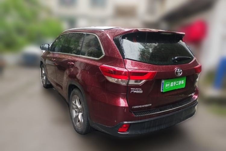 Used Toyota Highlander 2018 2.0T Four-Wheel Drive Prestige Version 7 Seats China V Emission Standard Rear Left 45 Deg