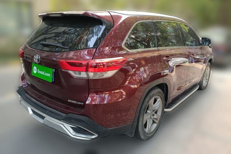 Used Toyota Highlander 2018 2.0T Four-Wheel Drive Luxury Edition 7 Seats China V Emission Standard Rear Right 45 Deg