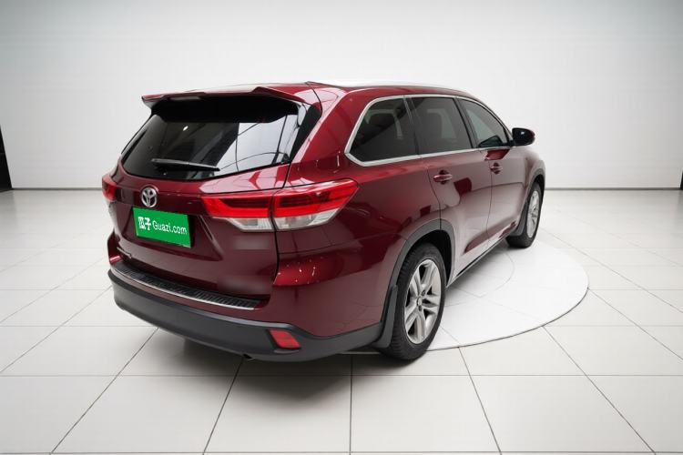 Used Toyota Highlander 2018 2.0T Four-Wheel Drive Prestige Version 7 Seats China V Emission Standard Rear Right 45 Deg