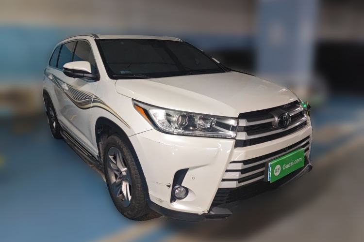 Used Toyota Highlander 2018 2.0T Four-Wheel Drive Luxury Version 7 Seats China VI Standard Front Right 45 Deg