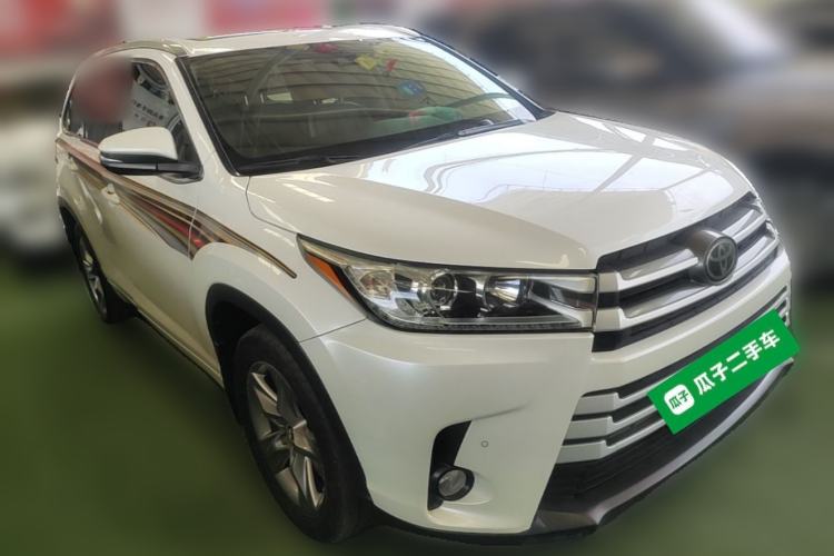 Used Toyota Highlander 2018 2.0T Four-Wheel Drive Luxury Edition 7 Seats China V Emission Standard Front Right 45 Deg