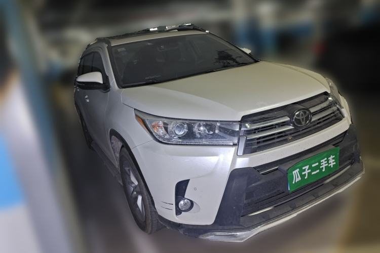Used Toyota Highlander 2018 2.0T Four-Wheel Drive Prestige Version 7 Seats China V Emission Standard Front Right 45 Deg