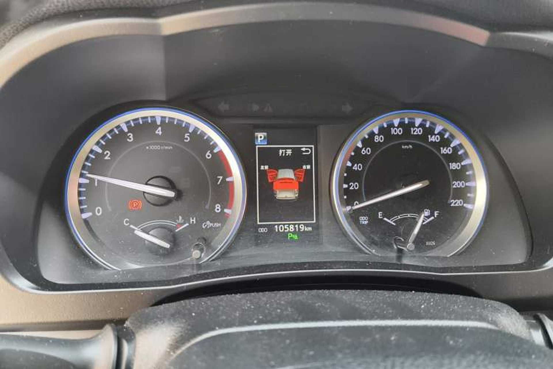 Used Toyota Highlander 2018 2.0T Four-Wheel Drive Luxury Edition 7 Seats China V Emission Standard Instrument Cluster