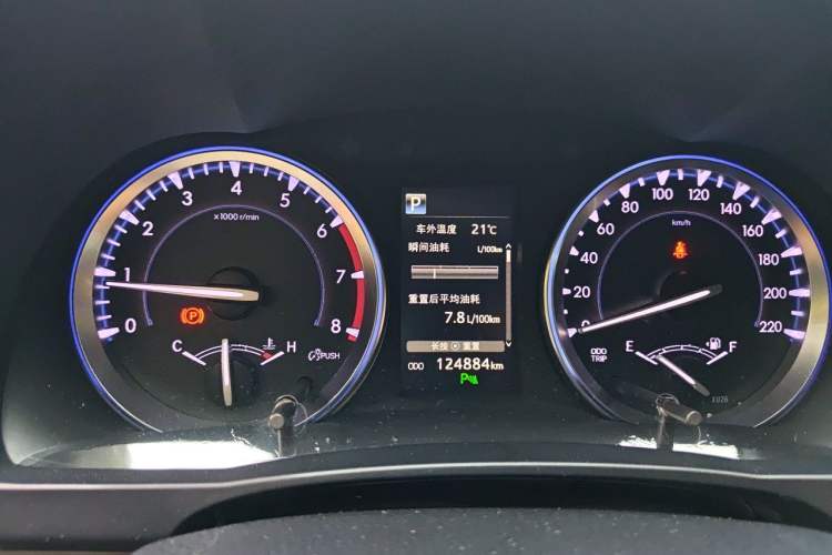Used Toyota Highlander 2018 2.0T Four-Wheel Drive Prestige Version 7 Seats China V Emission Standard Instrument Cluster