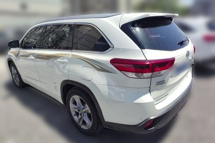Used Toyota Highlander 2018 2.0T Four-Wheel Drive Prestige Version 7 Seats China V Emission Standard Rear Left 45 Deg