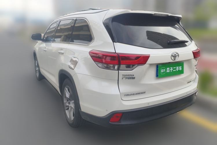 Used Toyota Highlander 2018 2.0T Four-Wheel Drive Luxury Edition 7 Seats China V Emission Standard Rear Left 45 Deg