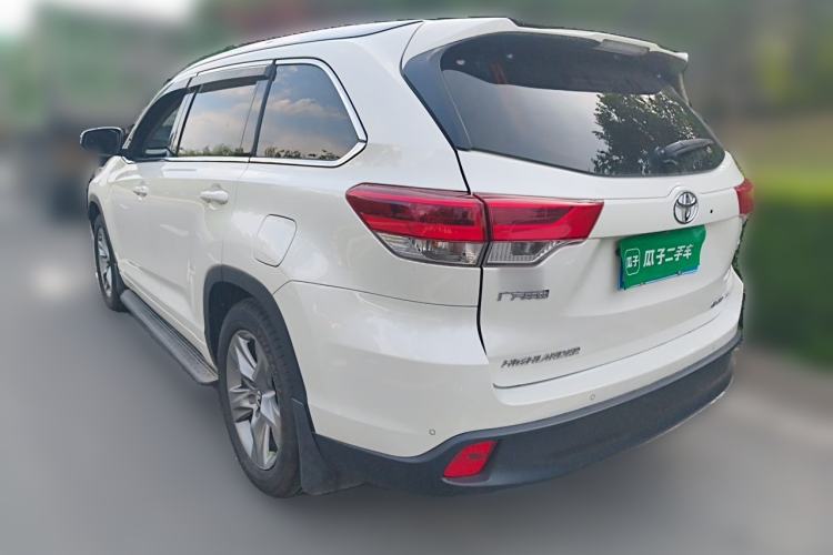 Used Toyota Highlander 2018 2.0T Four-Wheel Drive Prestige Version 7 Seats China V Emission Standard Rear Left 45 Deg