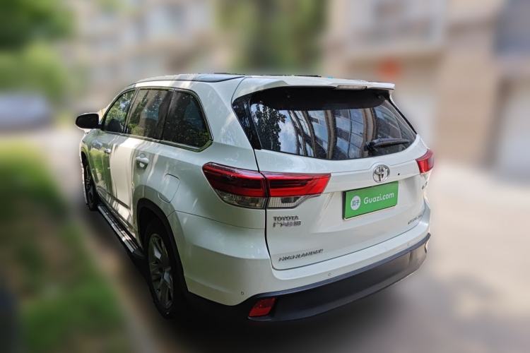 Used Toyota Highlander 2018 2.0T Four-Wheel Drive Prestige Version 7 Seats China V Emission Standard Rear Left 45 Deg
