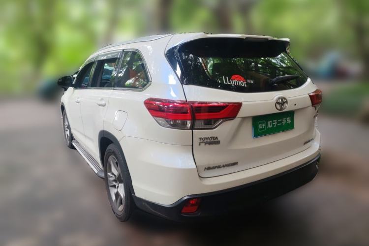 Used Toyota Highlander 2018 2.0T Four-Wheel Drive Prestige Version 7 Seats China V Emission Standard Rear Left 45 Deg