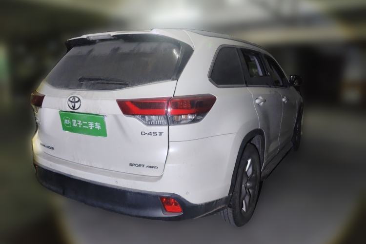 Used Toyota Highlander 2018 2.0T Four-Wheel Drive Luxury Edition 7 Seats China V Emission Standard Rear Right 45 Deg