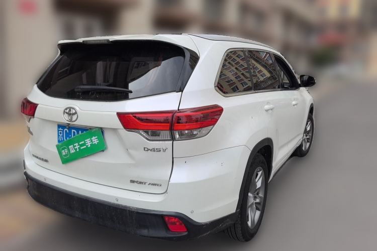 Used Toyota Highlander 2018 2.0T Four-Wheel Drive Luxury Edition 7 Seats China V Emission Standard Rear Right 45 Deg