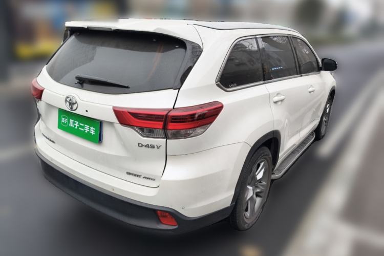 Used Toyota Highlander 2018 2.0T Four-Wheel Drive Prestige Version 7 Seats China V Emission Standard Rear Right 45 Deg