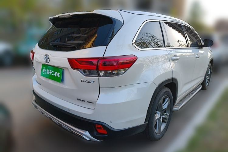 Used Toyota Highlander 2018 2.0T Four-Wheel Drive Luxury Edition 7 Seats China V Emission Standard Rear Right 45 Deg