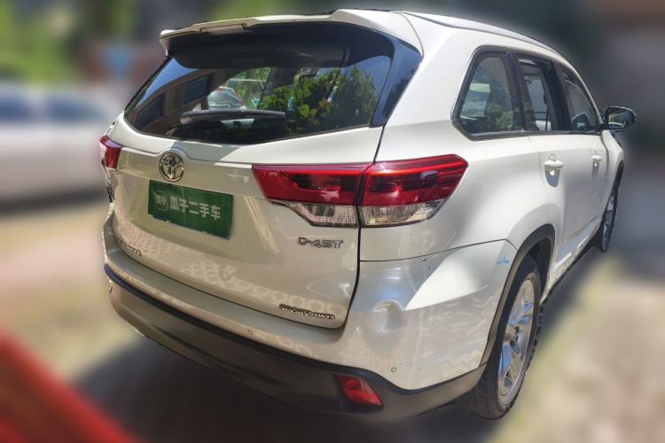 Used Toyota Highlander 2018 2.0T Four-Wheel Drive Luxury Edition 7 Seats China V Emission Standard Rear Right 45 Deg