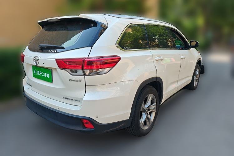 Used Toyota Highlander 2018 2.0T Four-Wheel Drive Supreme Edition 7-Seater China VI Rear Right 45 Deg