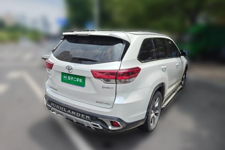 Used Toyota Highlander 2018 2.0T Four-Wheel Drive Prestige Version 7 Seats China VI Standard Rear Right 45 Deg