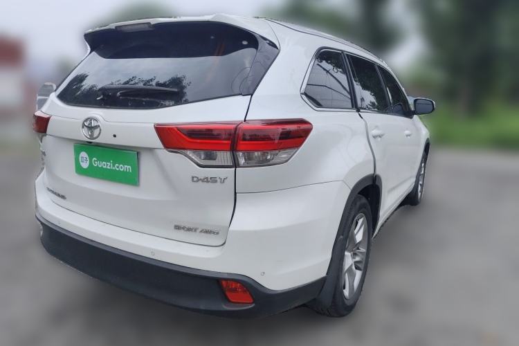 Used Toyota Highlander 2018 2.0T Four-Wheel Drive Prestige Version 7 Seats China VI Standard Rear Right 45 Deg