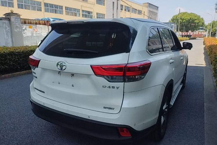 Used Toyota Highlander 2018 2.0T Two-Wheel-Drive Luxury Edition 7 Seats Emission Standard China V Rear Right 45 Deg